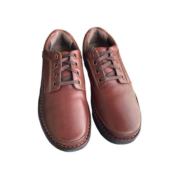 Drew Orthopedic Shoes Toledo II Casuals Mens 11.5 Wide Brown Brandy Leather NIB - Picture 1 of 13